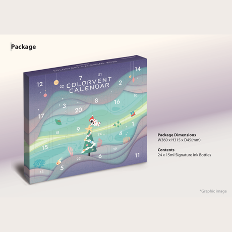 COLORVENT CALENDAR 2026 24 Ink Gift Set Collection