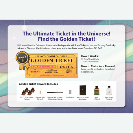 COLORVENT CALENDAR 2026 24 Ink Gift Set Collection