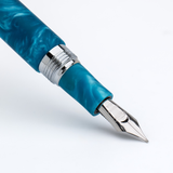 Conklin 1898 Spectra Fusion BLUE CHROME TRIM Fountain Pen Collection