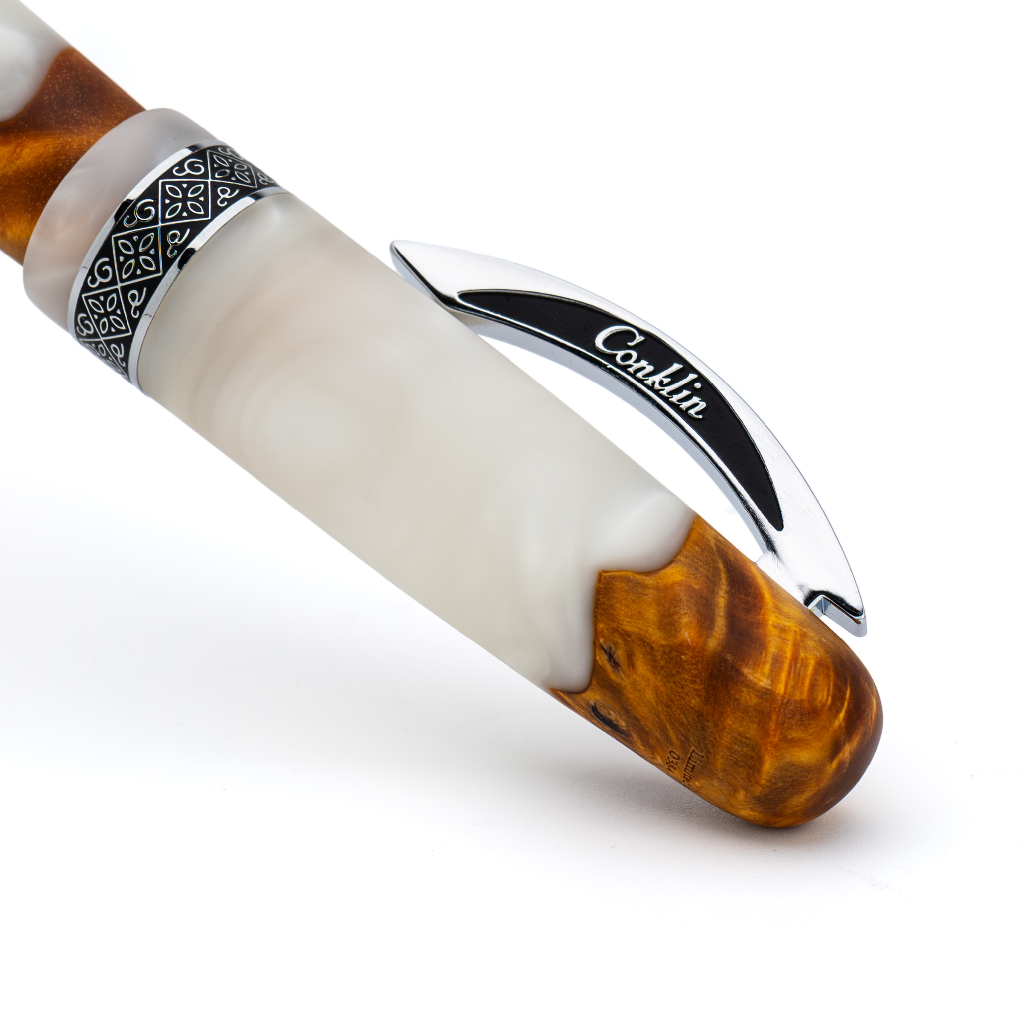 Conkline Conklin 1898 Spectra Fusion White Chrome Trim Fountain Pen – Fountain ...