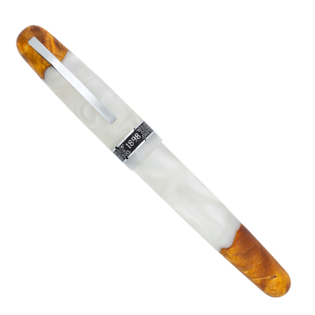 Conklin 1898 Spectra Fusion White Chrome Trim Rollerball Pen Collection