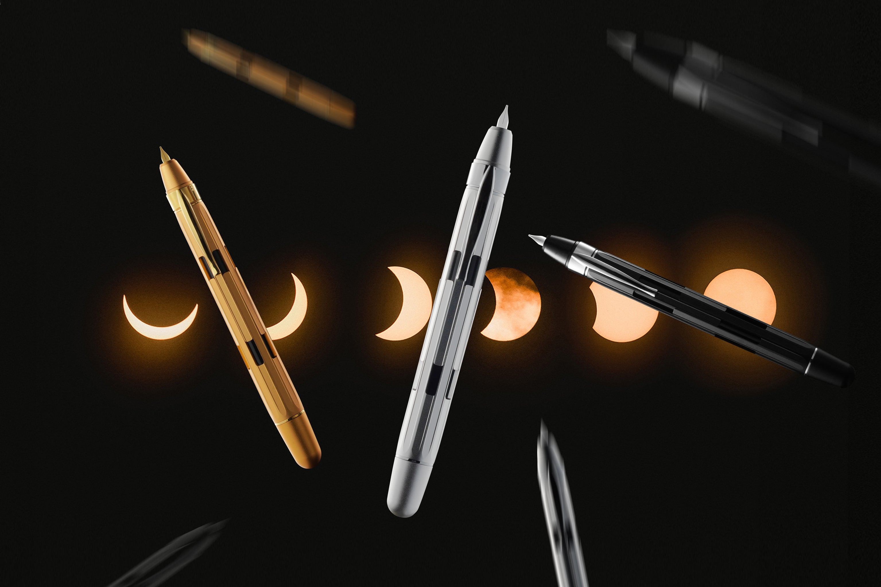 Nahvalur Eclipse Black Gold - Fountain Pen – Fountain Pen Hospital