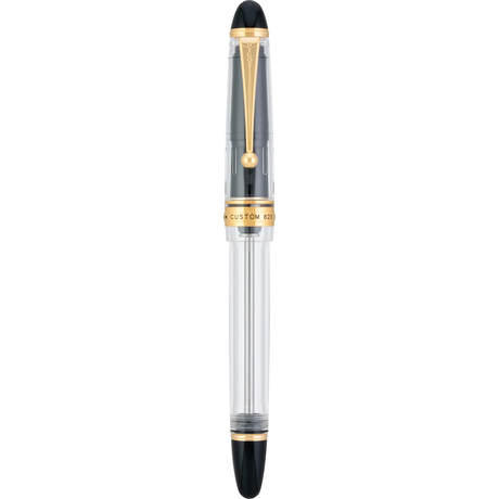 Custom 823 Clear Demonstrator Fountain Pen - Capped