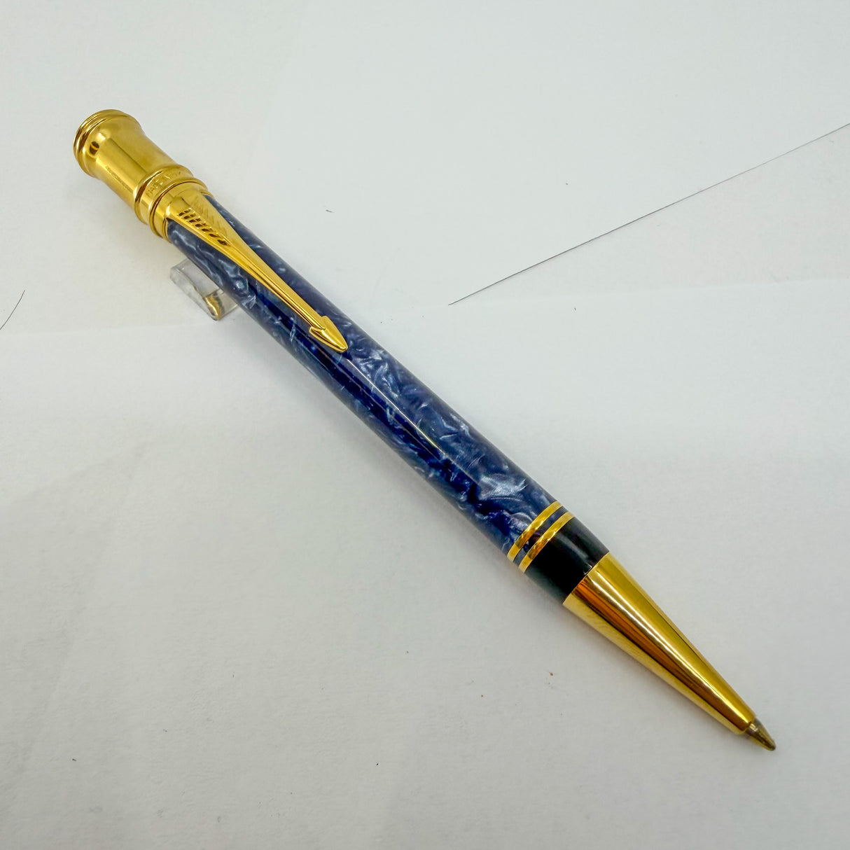 Parker Duofold  Blue Marble  Ballpoint Pen