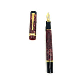 Parker Centennial (Largest Size) Marbled Maroon Duofold Fountain Pen (1989)