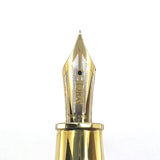 OMAS Oversized Facetted Black Resin Paragon Fountain Pen - Extra Fine 18kt Gold Nib