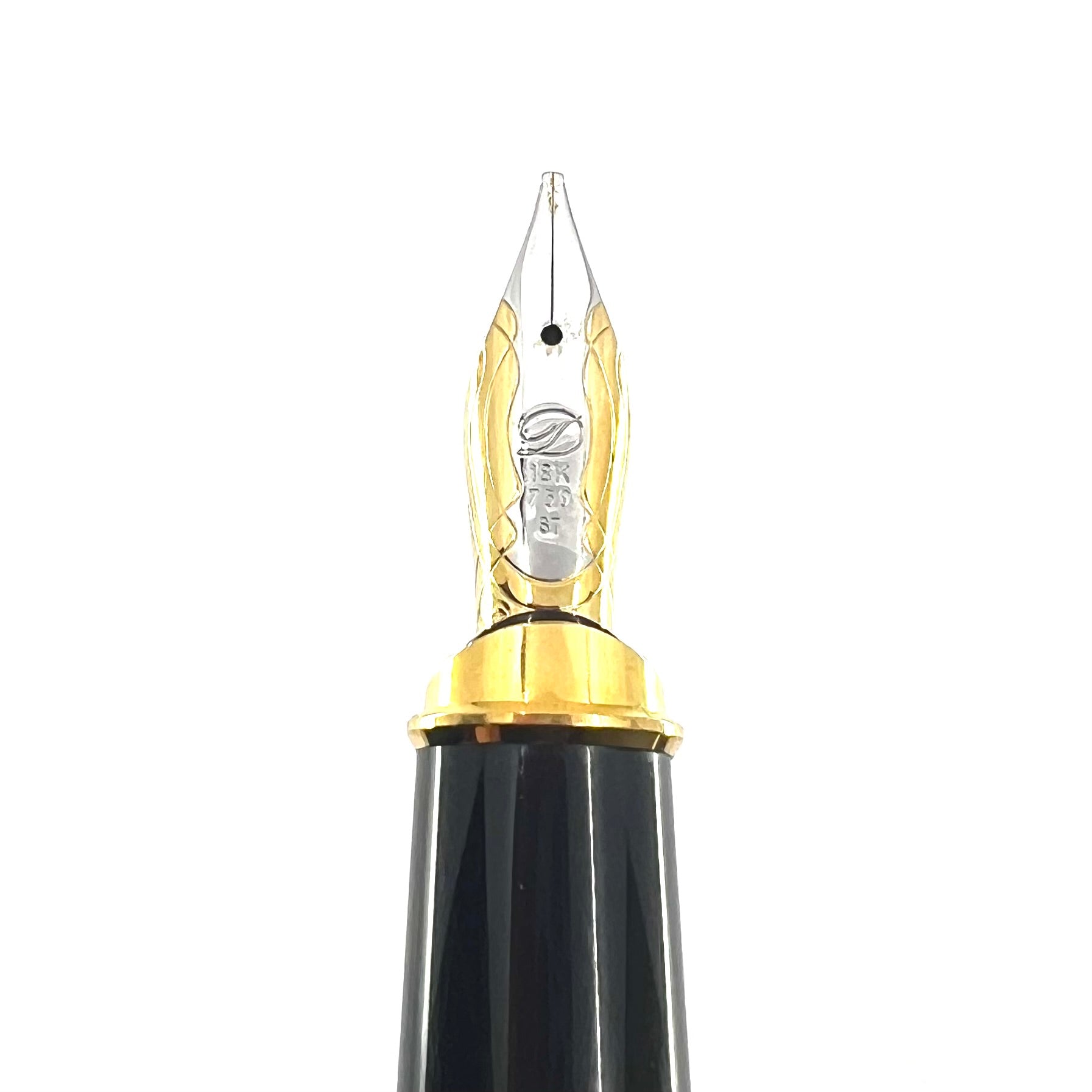 S. T. Dupont Largest Size Orpheo Black Laque de Chine Fountain Pen