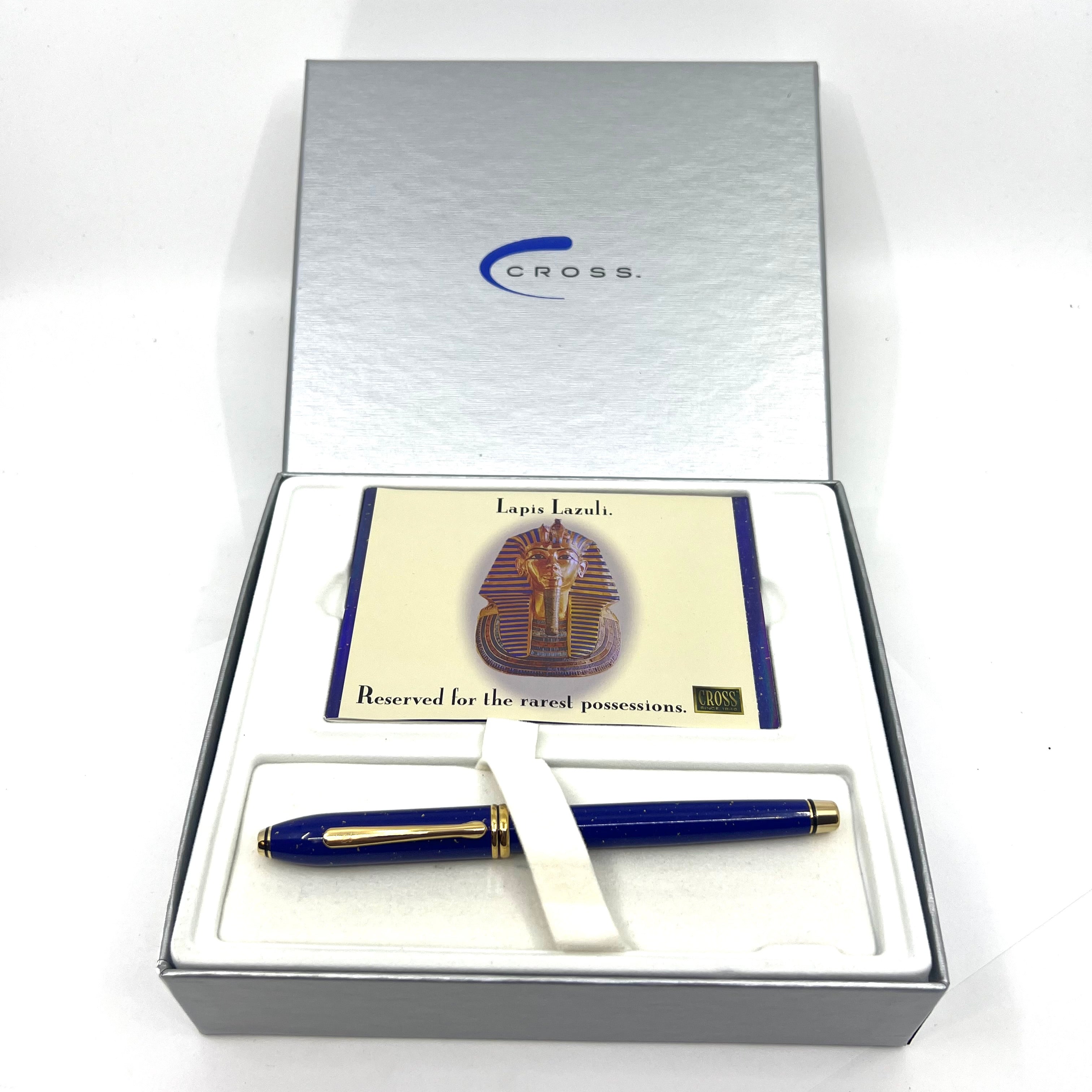 Cross Townsend Blue Lapis Lazuli/ 22K Gold Dust Fountain Pen