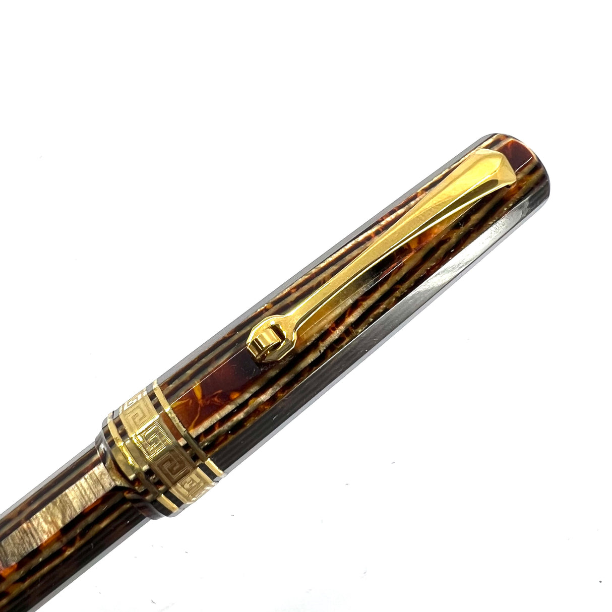 OMAS Original Style Arte Italiana  Arco Bronze Celluloid Paragon Ballpoint Pen (Ca. 1997) - Compatible Refills Now Available!