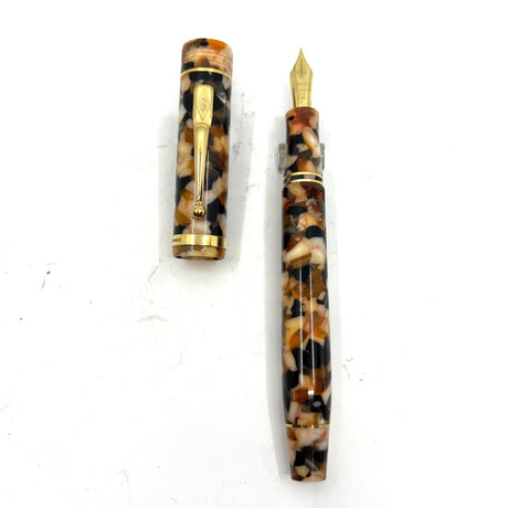 Conway Stewart Churchill Lever-Fill Razor Shell Fountain Pen