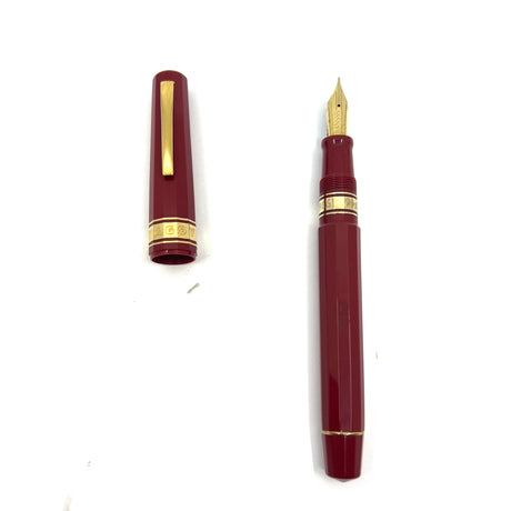 OMAS Francisco de Goya Tuscan Red Resin Facetted Limited Edition Large Paragon Fountain Pen