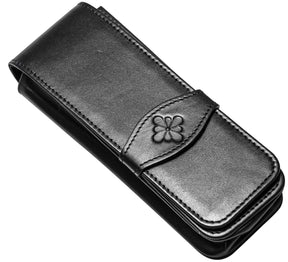Diplomat Pencases Black - Diplomat Leather 3 Pen Case