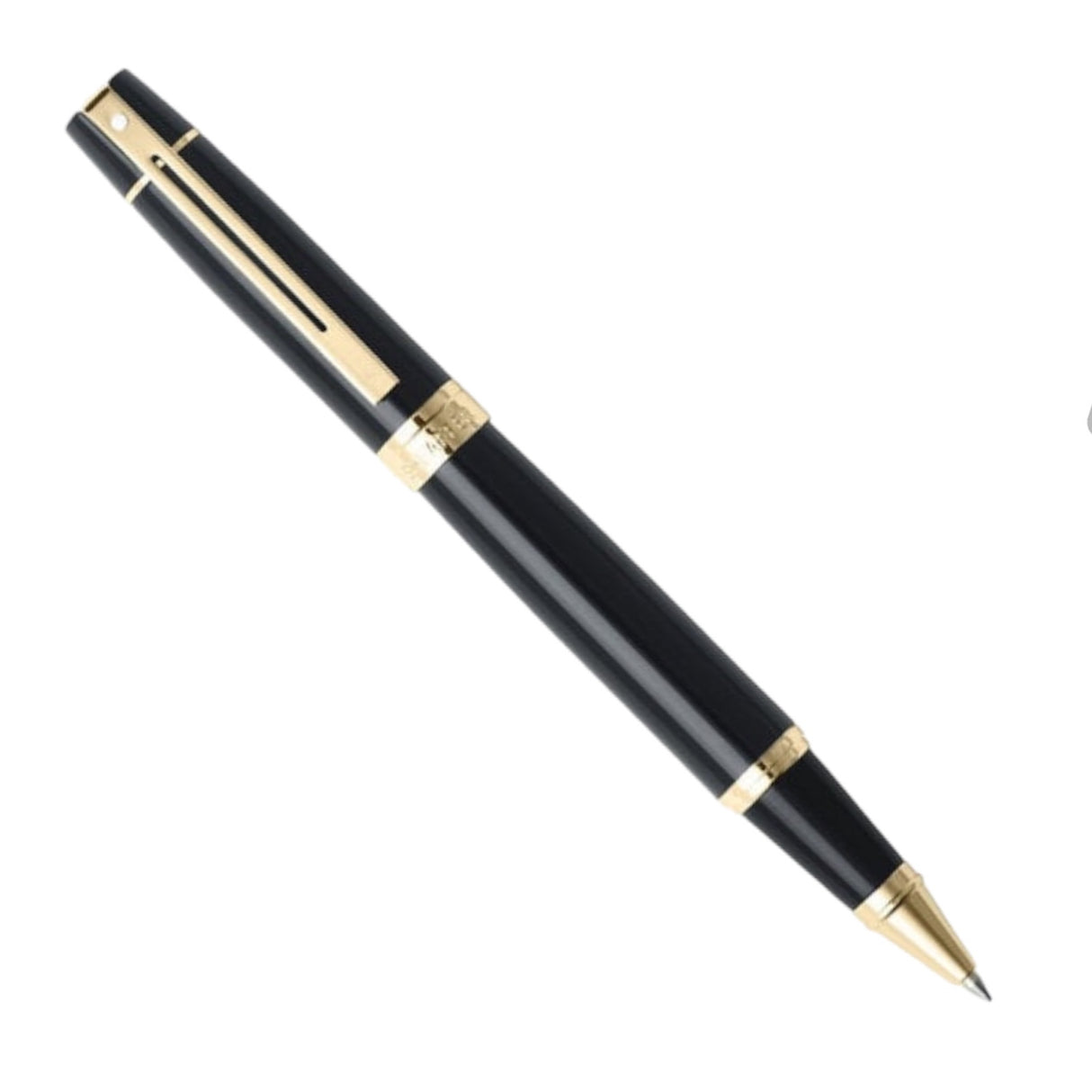 Sheaffer 300 Gloss Black with Gold Trim - Rollerball