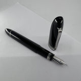 OMAS Blue/Black #360 Triangulated Fountain Pen - Medium 18kt Gold Nib