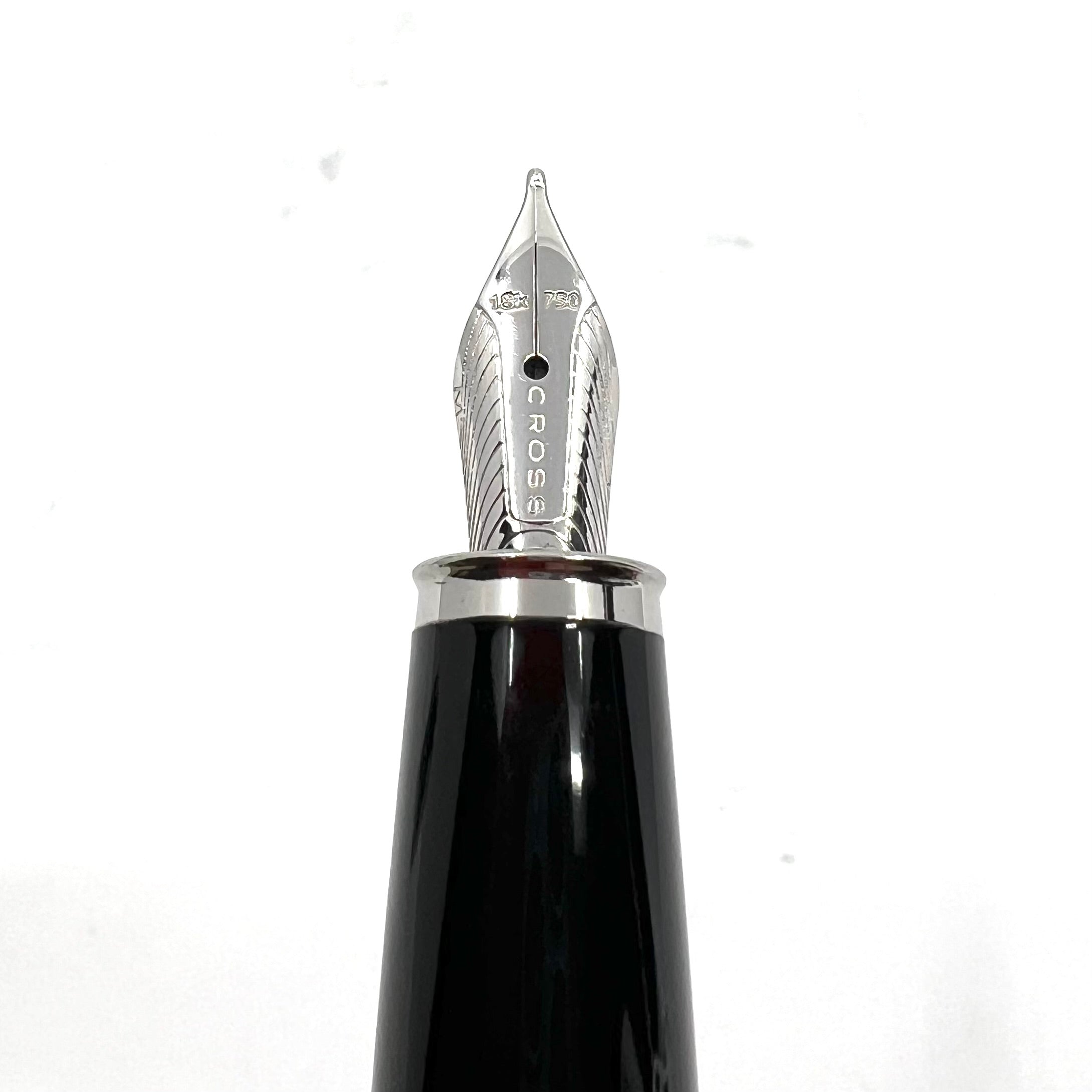 Cross Apogee Barleycorn Blue Frosty Steel Fountain Pen – Fountain