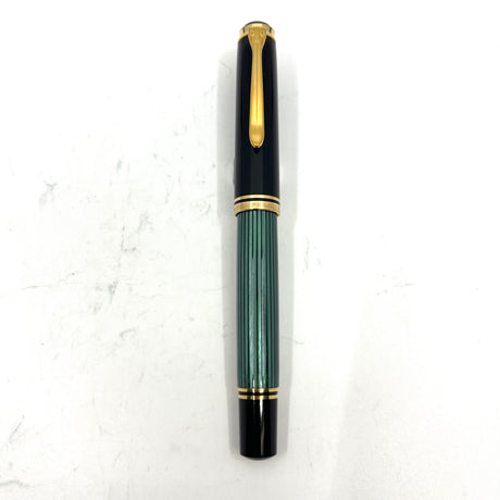 Pelikan M800 Black/Green Striped Fountain Pen