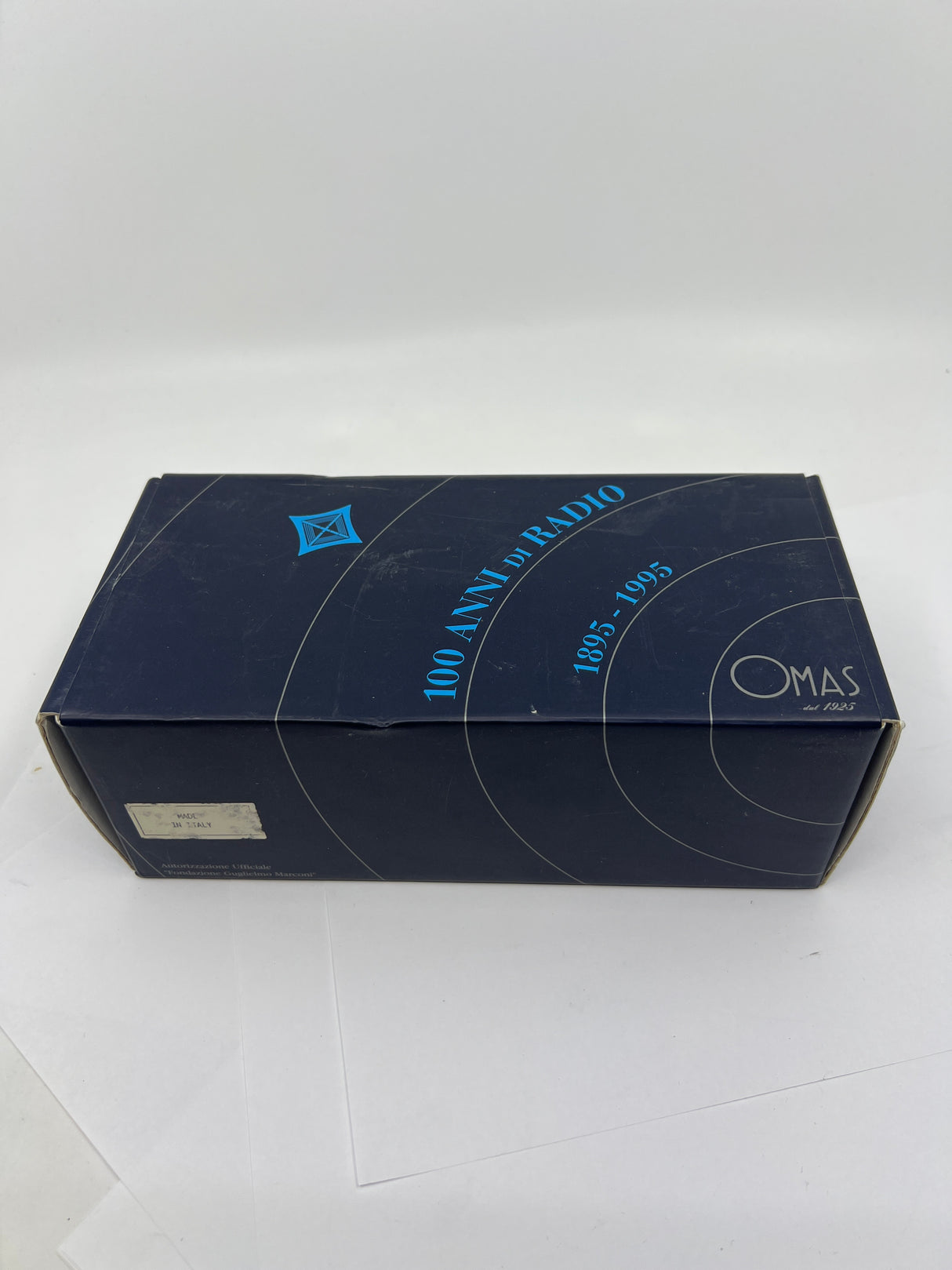 OMAS Dark Blue Marconi Limited Edition Fountain Pen  - Fine 18kt Gold Nib