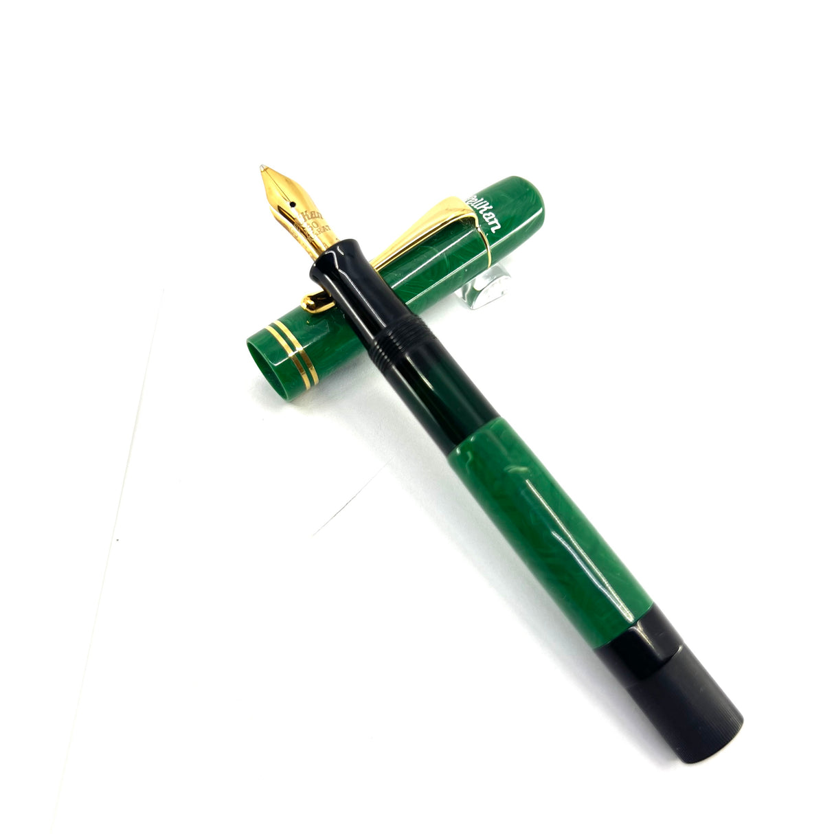 Pelikan "1935 Originals of their Time" Green Jade Celluloid Limited Edition Fountain Pen - Broad 18kt Gold  Nib