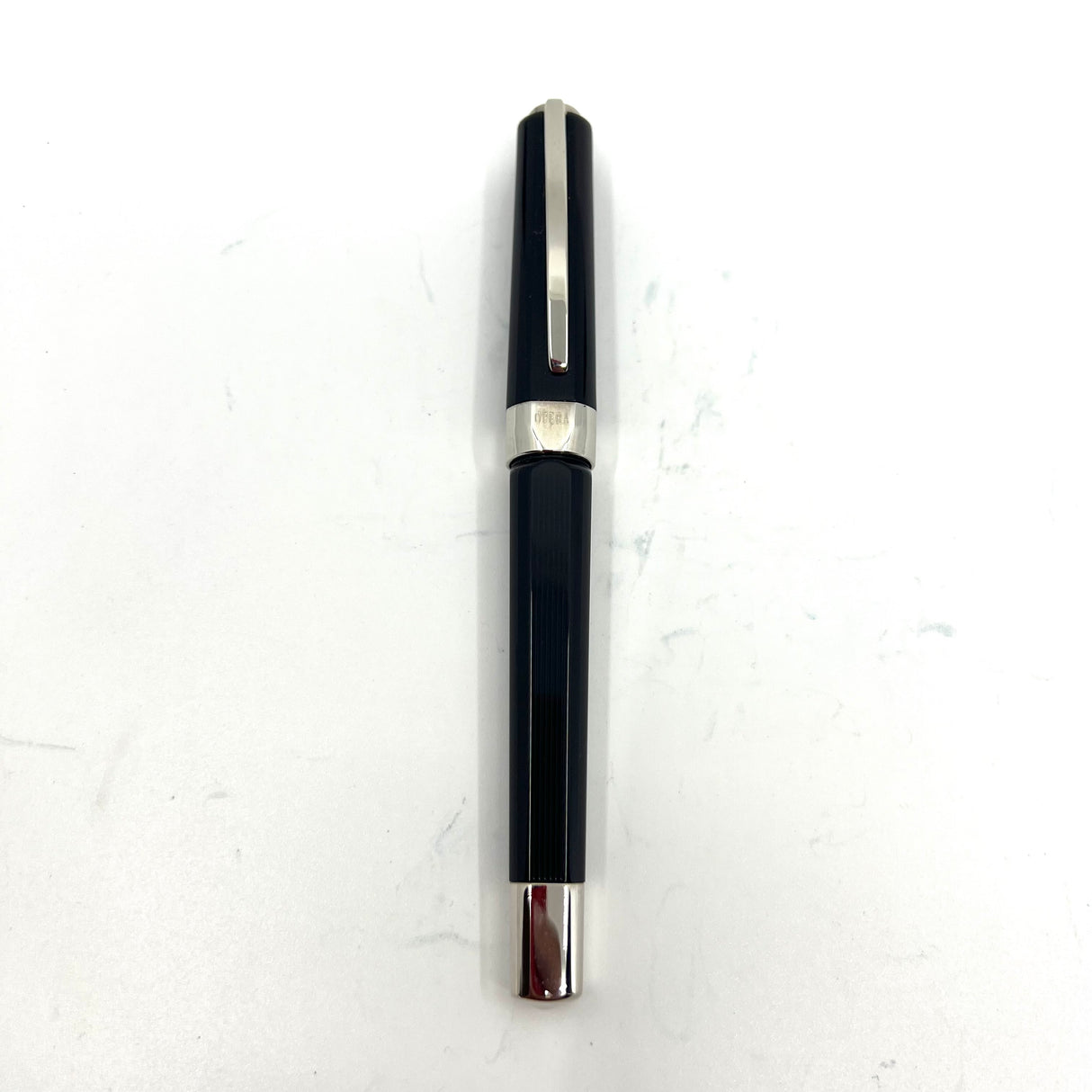 Visconti Opera Black Fluted & Facetted Fountain Pen