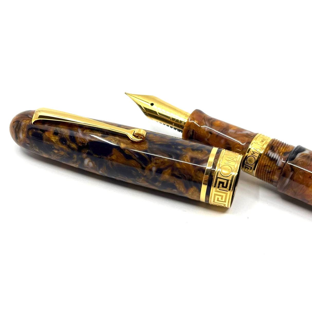 OMAS Gran Ogiva "222" Celluloid Blue Saffron Limited Edition Fountain Pen