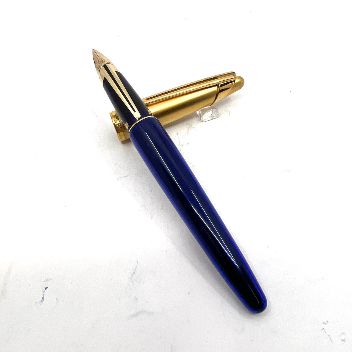 Waterman Edson Blue Translucent Fountain Pen