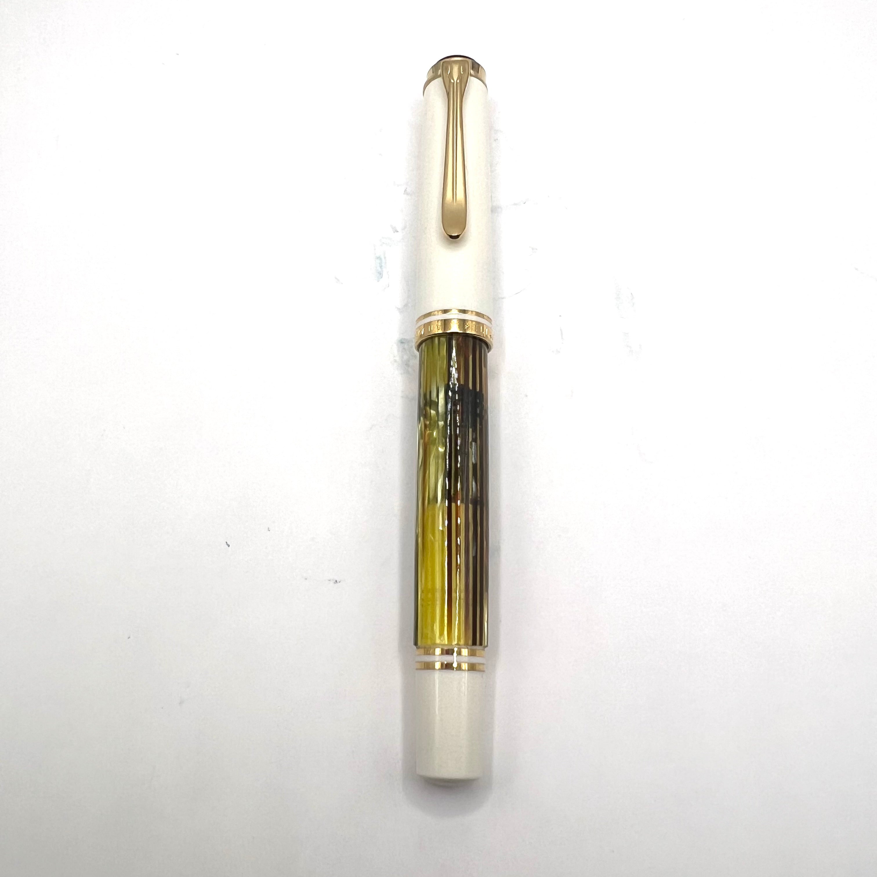 Pelikan M400 Honey Green Transparent Tortoise Fountain Pen (Ca