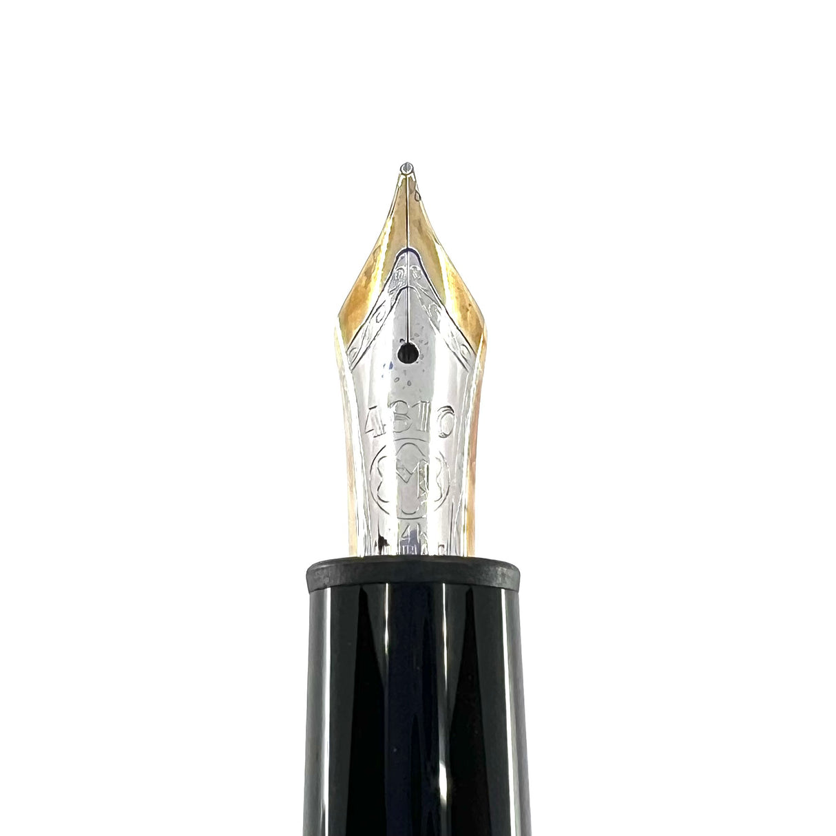 Montblanc Black Meisterstuck #146 LeGrand Fountain Pen - Semi Flex Fine 14kt Gold Nib