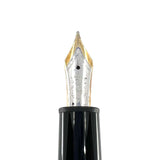 Montblanc Black Meisterstuck #146 LeGrand Fountain Pen - Semi Flex Fine 14kt Gold Nib