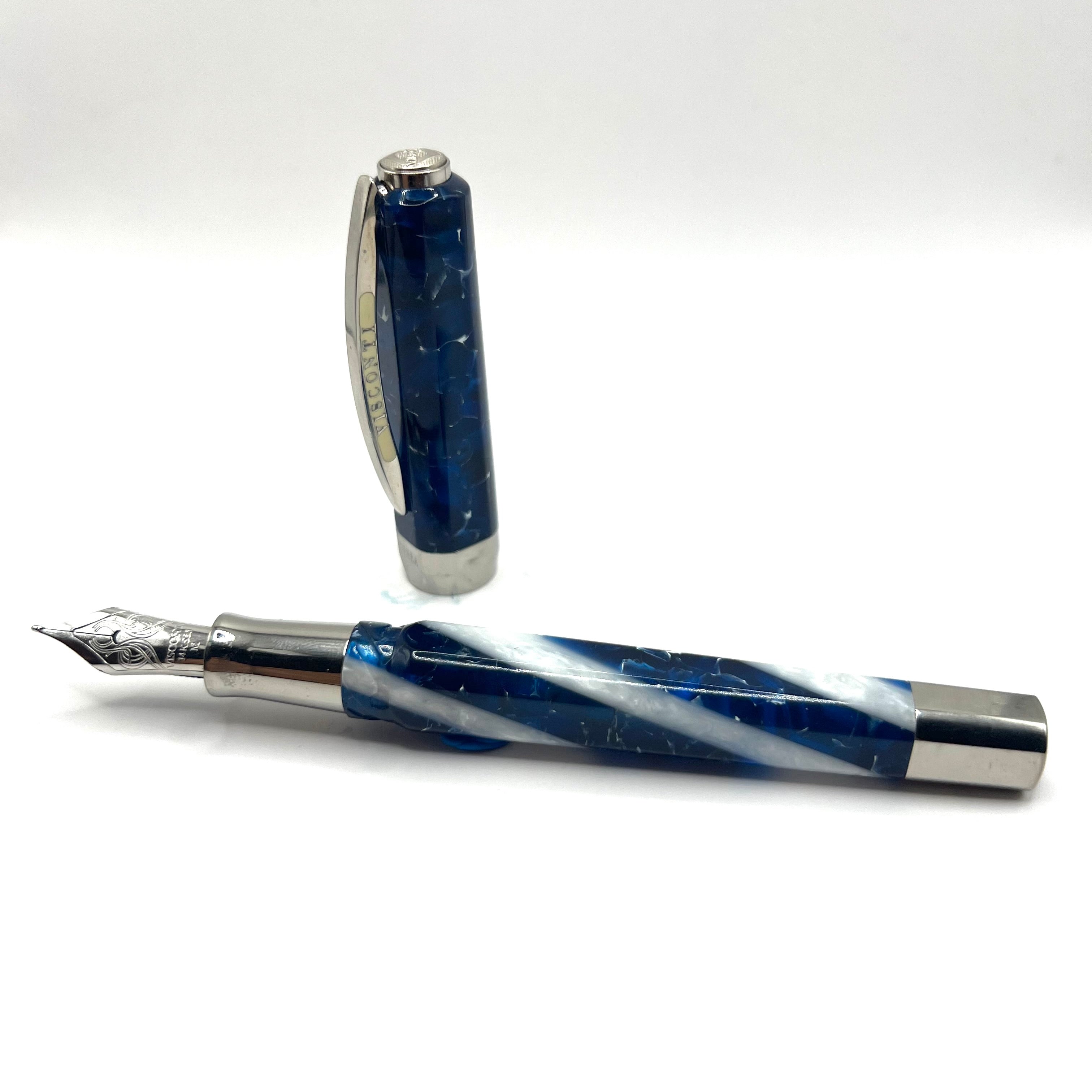 Visconti Opera Elements Translucent Blue/White Fountain Pen