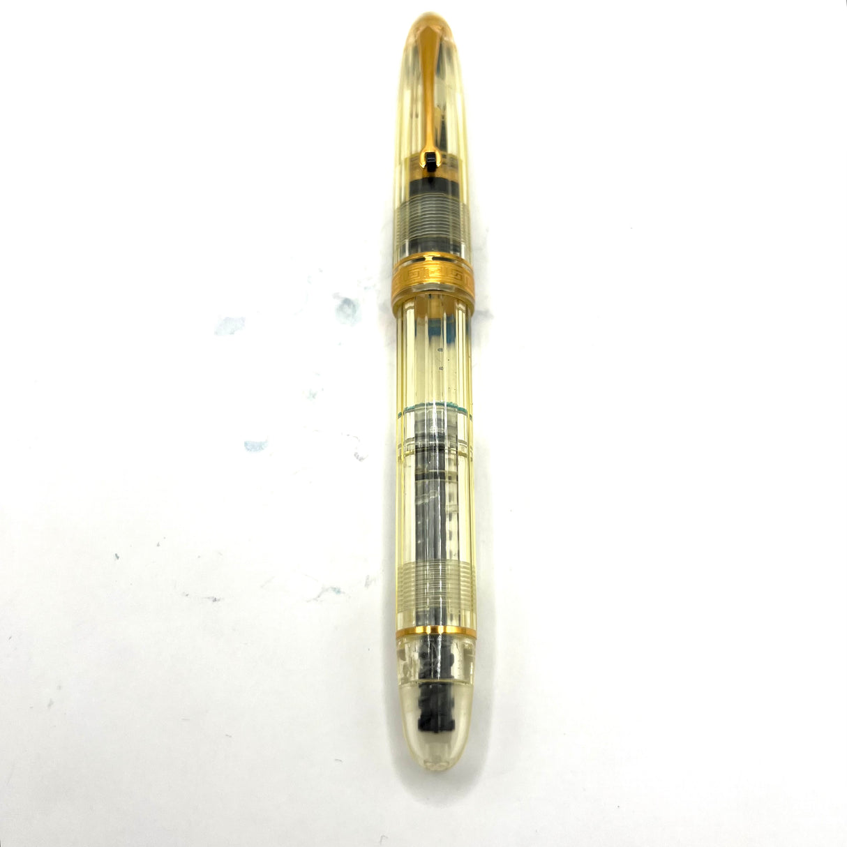 OMAS Ogiva Transparent Fluted Demonstrator Fountain Pen - Medium 18kt Gold Nib