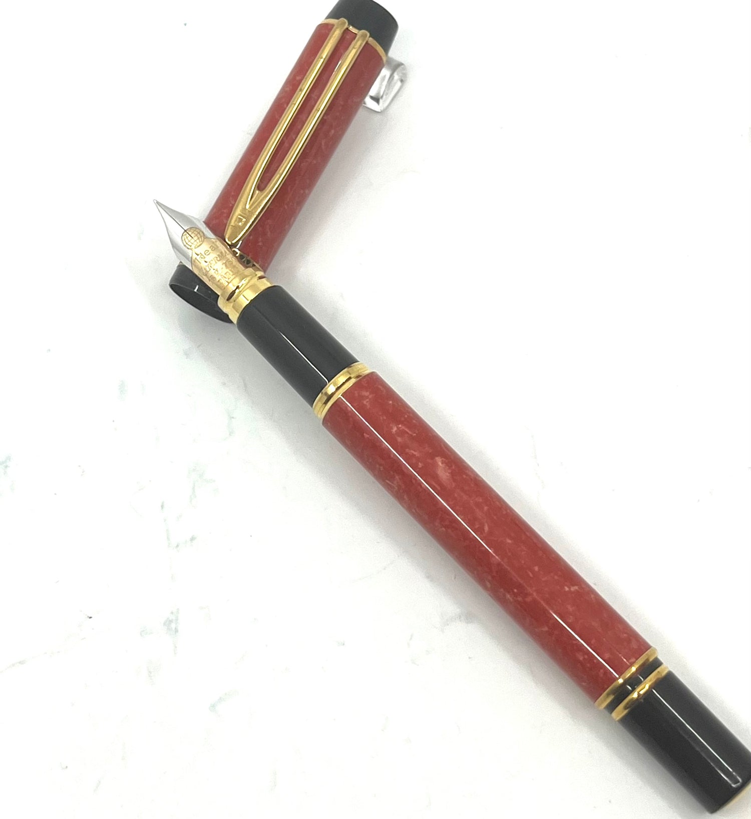 Waterman Patrician Set - Red Coral Fountain Pen & Matching Ballpoint P ...
