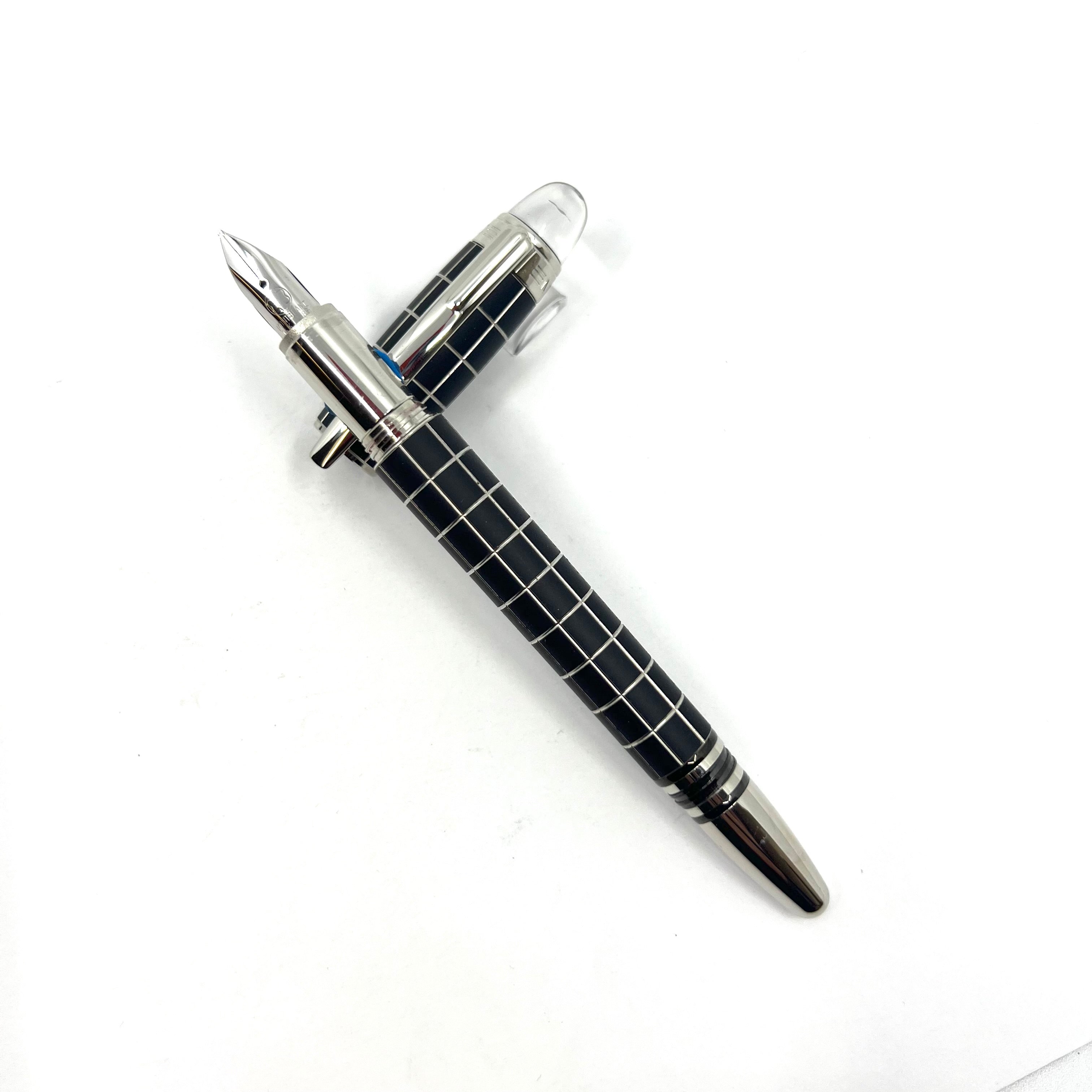 Mont Blanc StarWalker メタルラバー MONTBLANC STARWALKER METAL & RUBBER FOUNTAIN PEN W/BOX (8854
