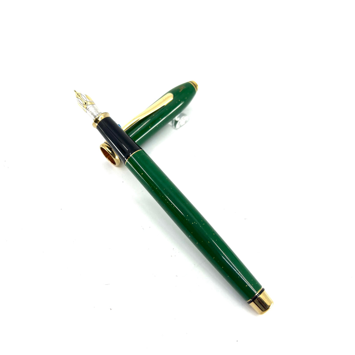 Cross Townsend Green Jade Gold dust 22K  Fountain Pen - Circa 1990