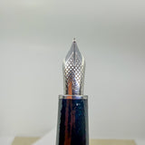Louis Vuitton Doc Series Palladium Plated Cap/Black Lacquer Barrel Fountain Pen - Medium 18kt Gold Nib