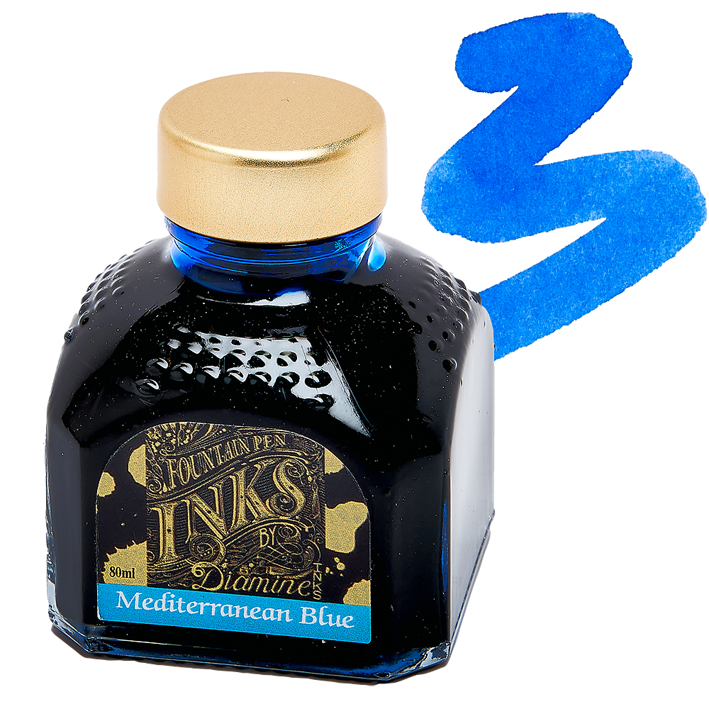 Diamine Ink Mediterranean Blue 2.7 oz.