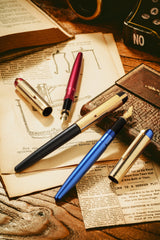 Wahl-Eversharp Skyline Blue Presentation Gold Cap - Fountain Pen