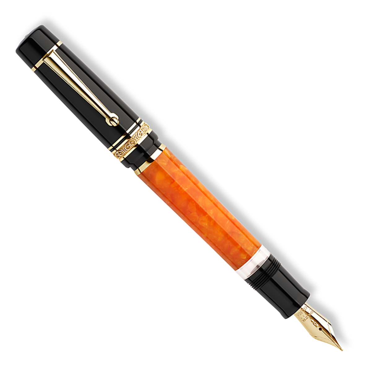 Delta DV Original Mid-Size Gold Trim - Fountain Pen - 14kt Nib