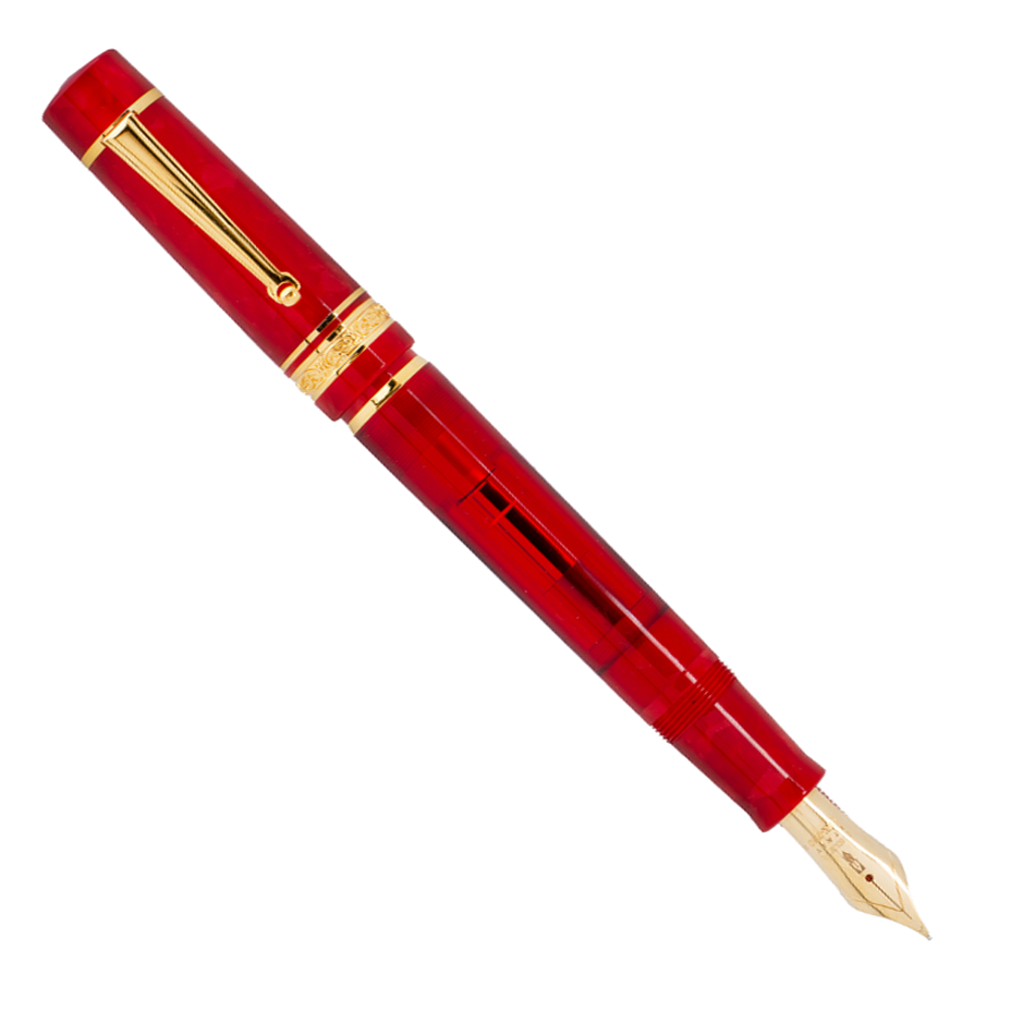 Delta Nobile Red - Fountain Pen - 18kt Nib
