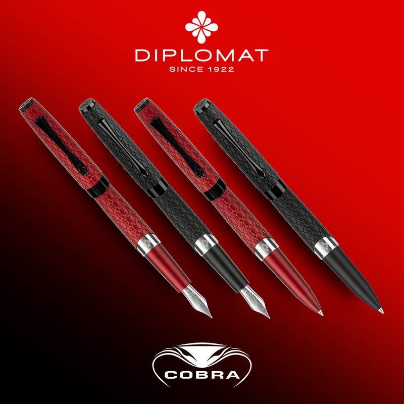 Diplomat Cobra Guilloche Fountain Pen Collection