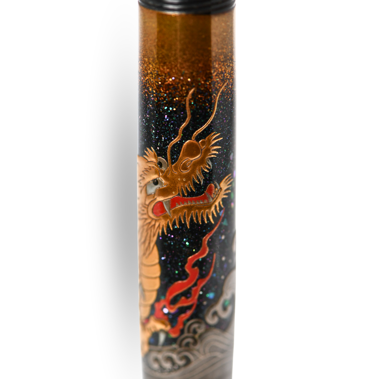 Namiki Emperor Double Dragon Maki-e Fountain Pen - Broad 18kt Gold Nib