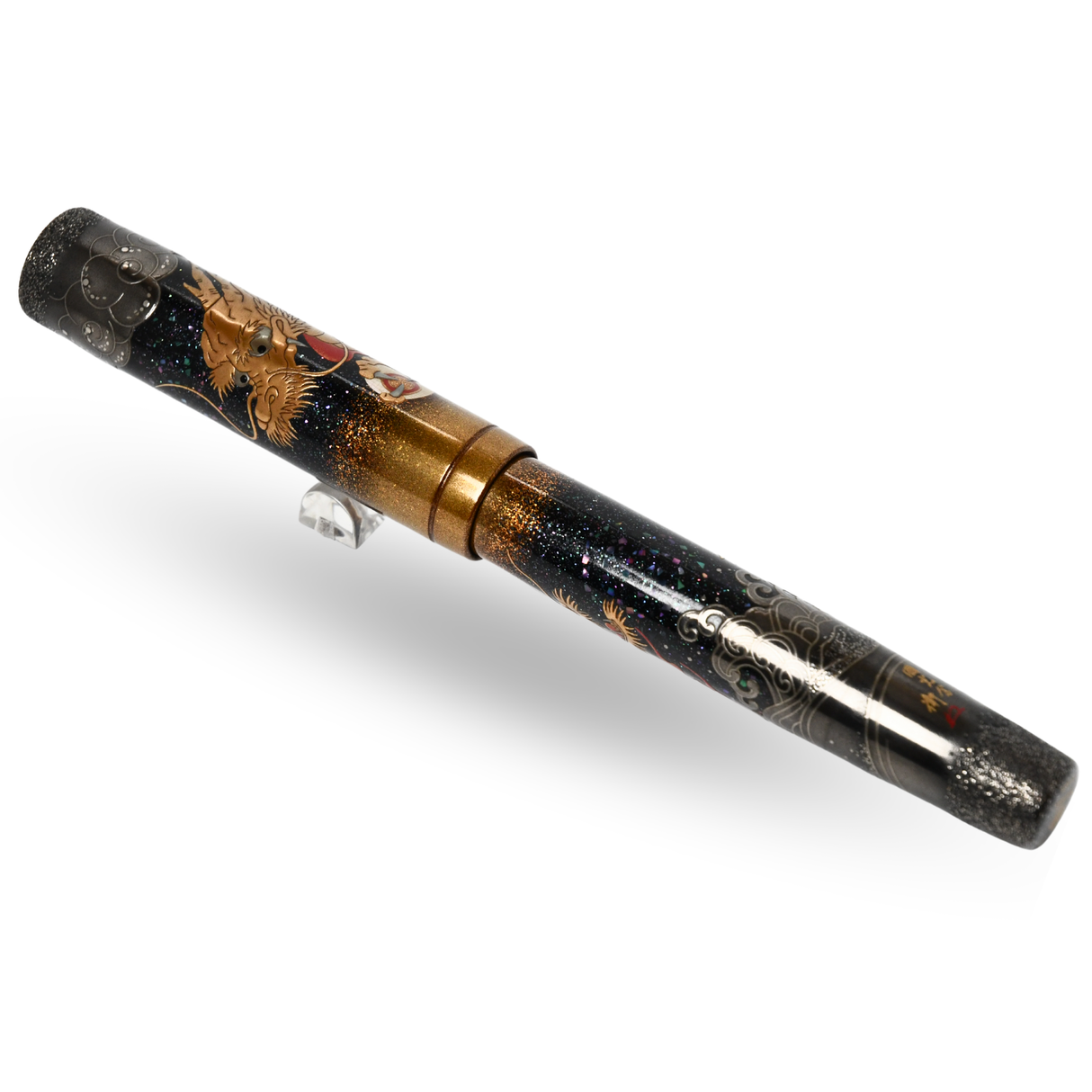 Namiki Emperor Double Dragon Maki-e Fountain Pen - Broad 18kt Gold Nib