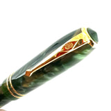 Conway Stewart Dinkie Marbled Green/Gold Ballpoint Pen