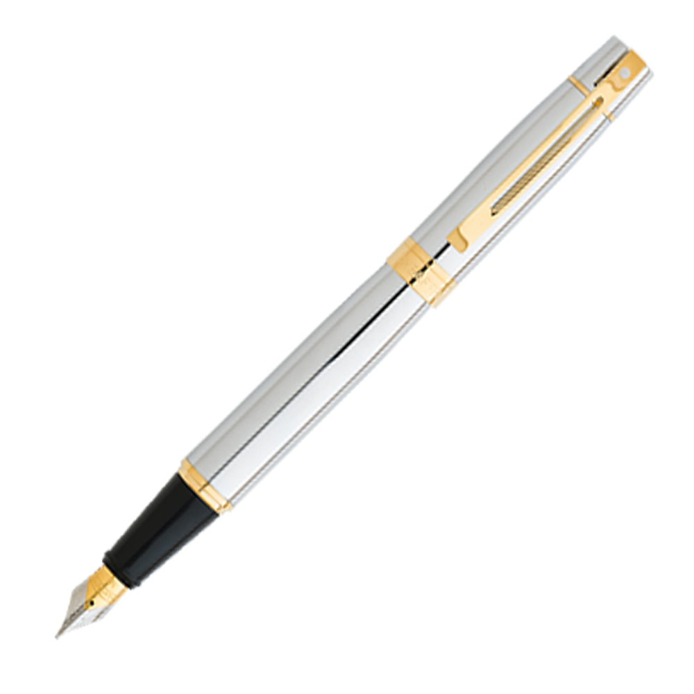 Sheaffer 300 Chrome & Gold Tone Trim - Fountain Pen – Fountain Pen Hospital