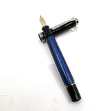 Pelikan M805 Black/Blue Striped Barrel Fountain Pen