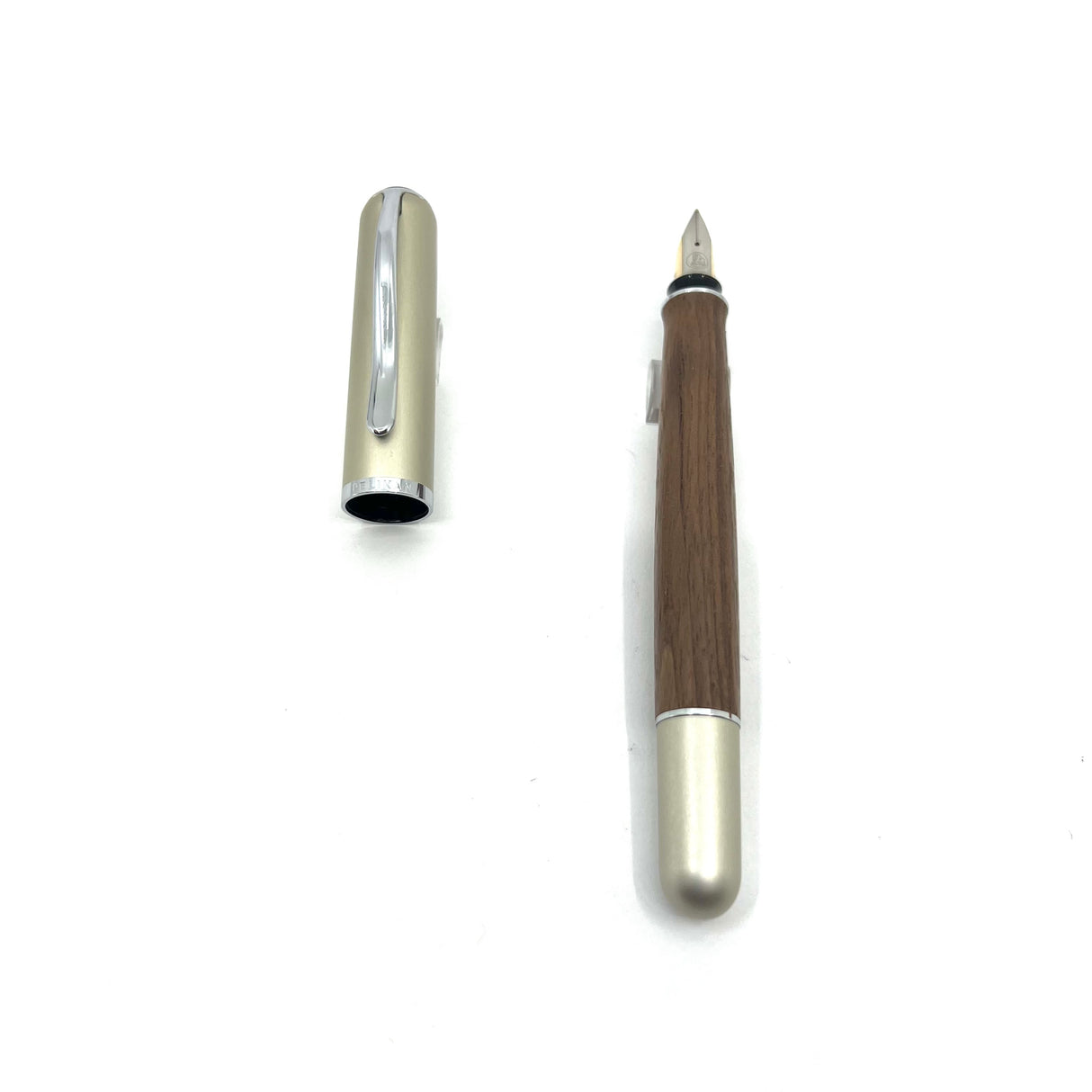 Pelikan P364 Nutwood Brown Fountain Pen - Medium 18kt Gold Nib