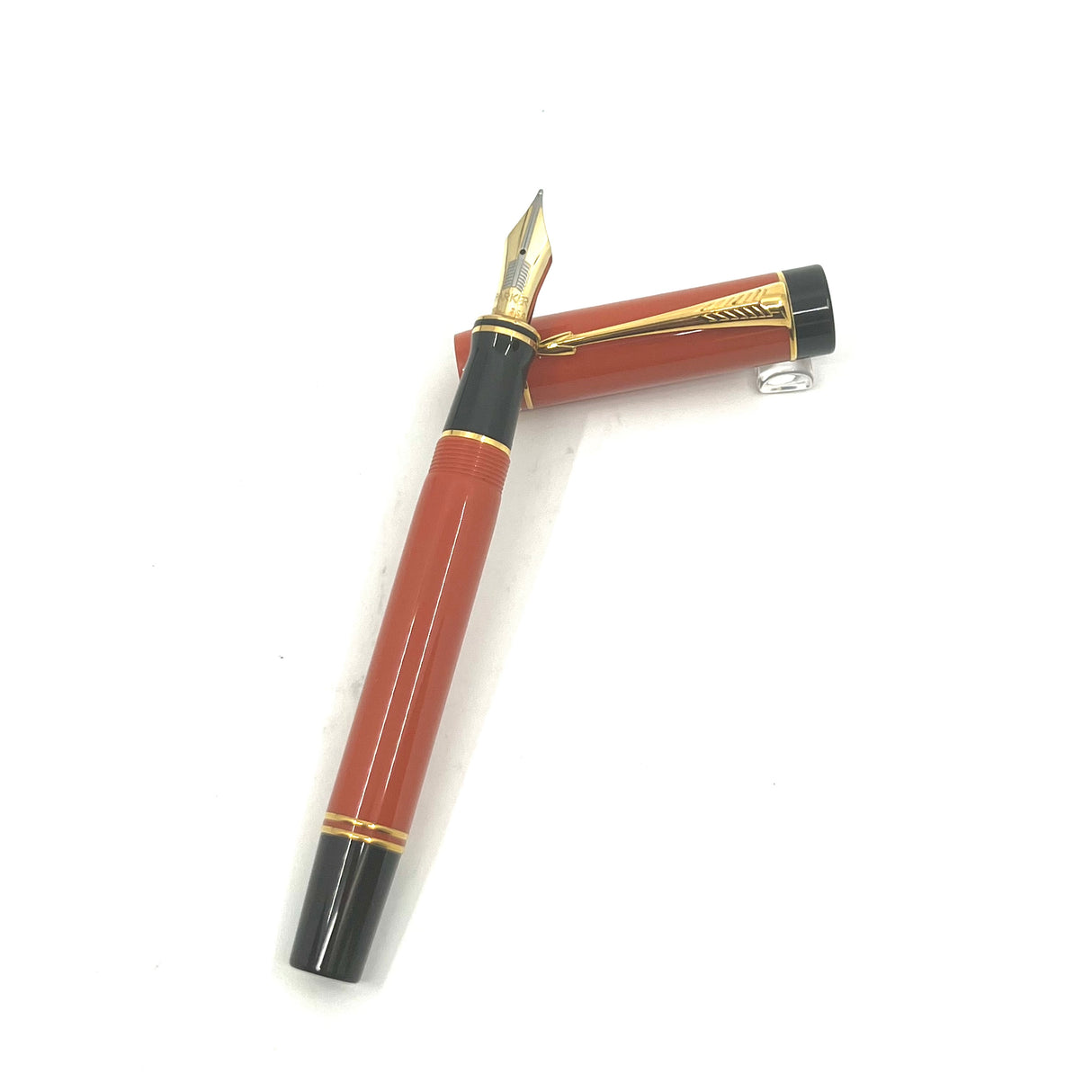 Parker "Big Red" (Orange) Duofold Centennial (Largest Size) Fountain Pen