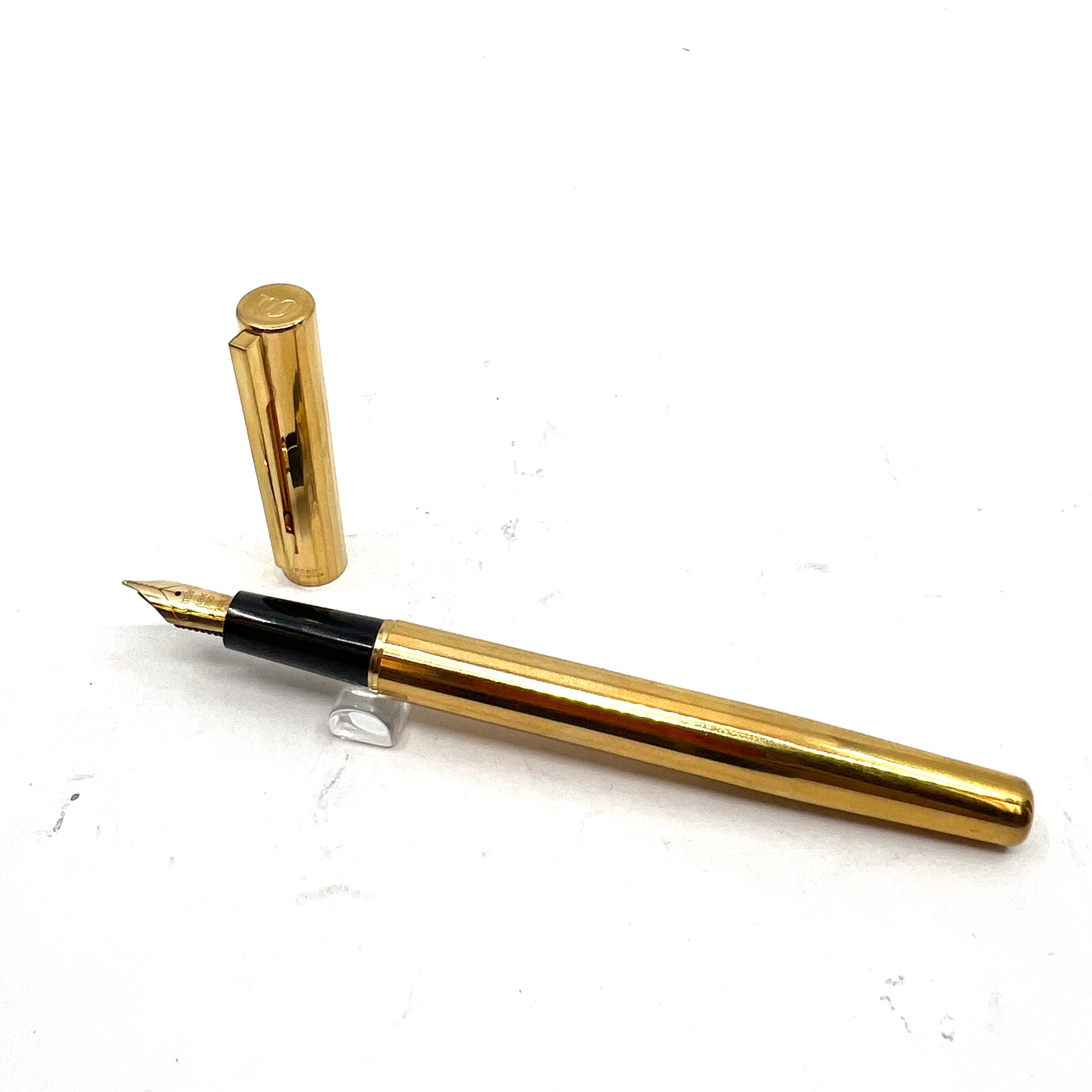 Waterman Facetted Gold-Plated Fountain Pen – Fountain Pen