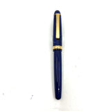 Platinum #3776 Celluloid Marbled Midnight Blue Ocean Fountain Pen