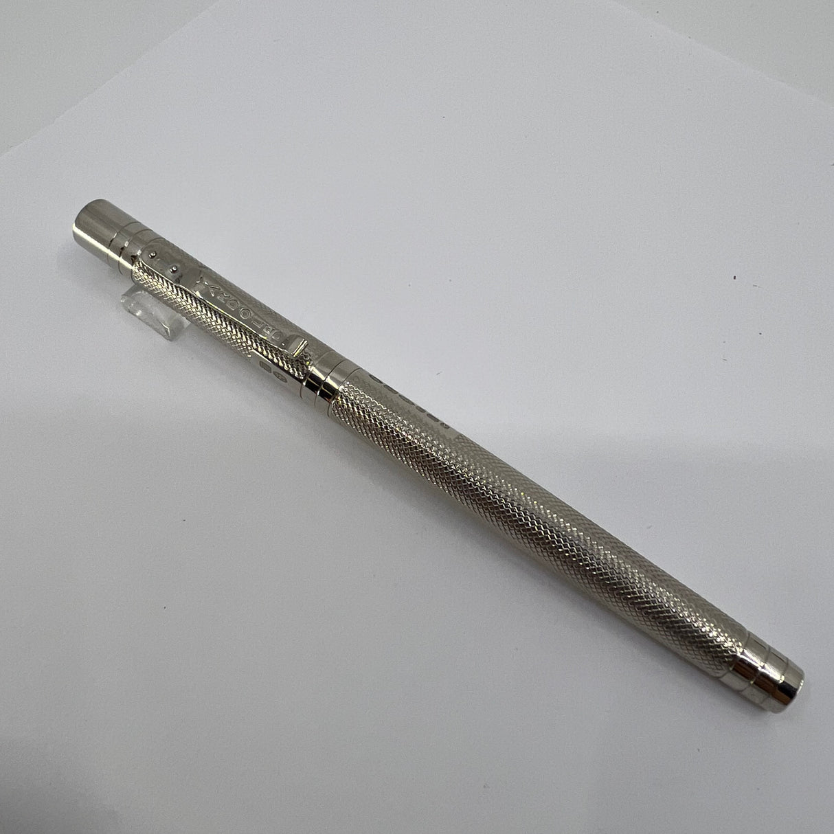 Yard-O-Led Viceroy Standard Barley Sterling  Silver .925  Fountain Pen - Medium 18kt Gold Nib