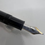 Montblanc Meisterstuck Black Resin #147 LeGrand Traveler  Fountain Pen - Medium 14kt Gold  Nib